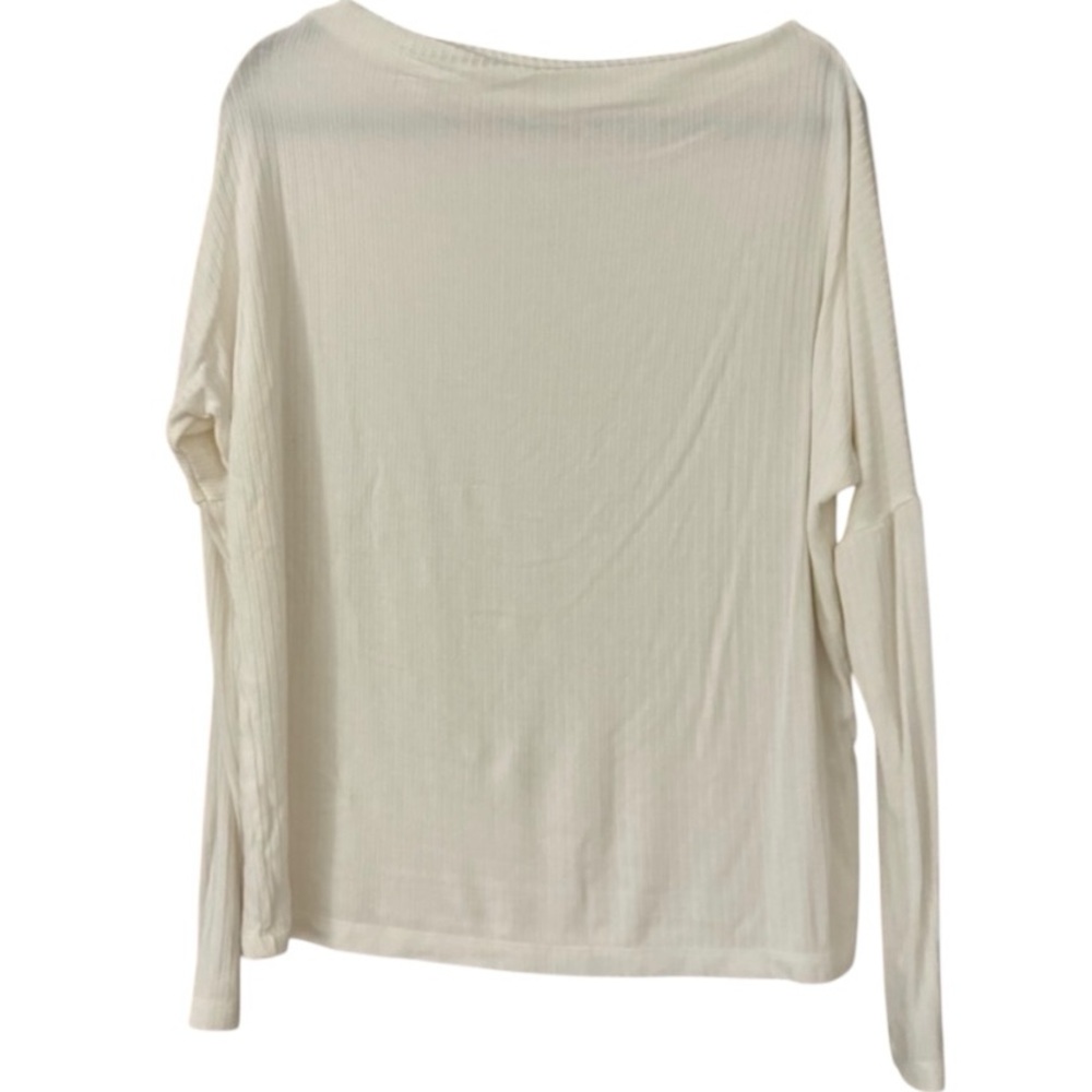 Elan Super Soft Boatneck White Sweater